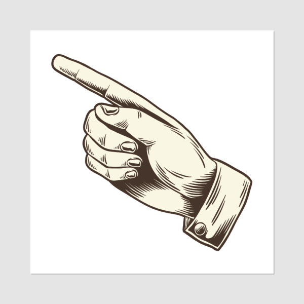 Cheeky - Retro Pointing Finger - Image 3