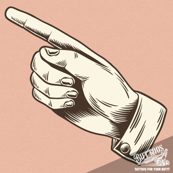 Cheeky - Retro Pointing Finger - Image 2